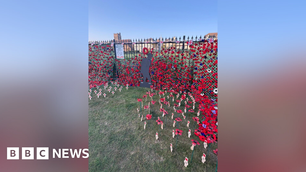WW2 anniversary marked by poppy display at Bognor Regis pier